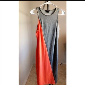 Project Runway Grey/Orange Bodycon Dress